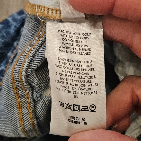 PILCRO High Rise Relaxed Fit Jeans Womens Size 31 Distressed Light Wash Denim - Picture 11 of 12